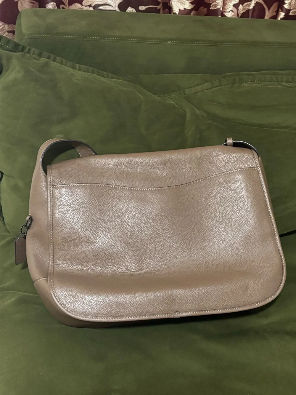 Coach leather messenger